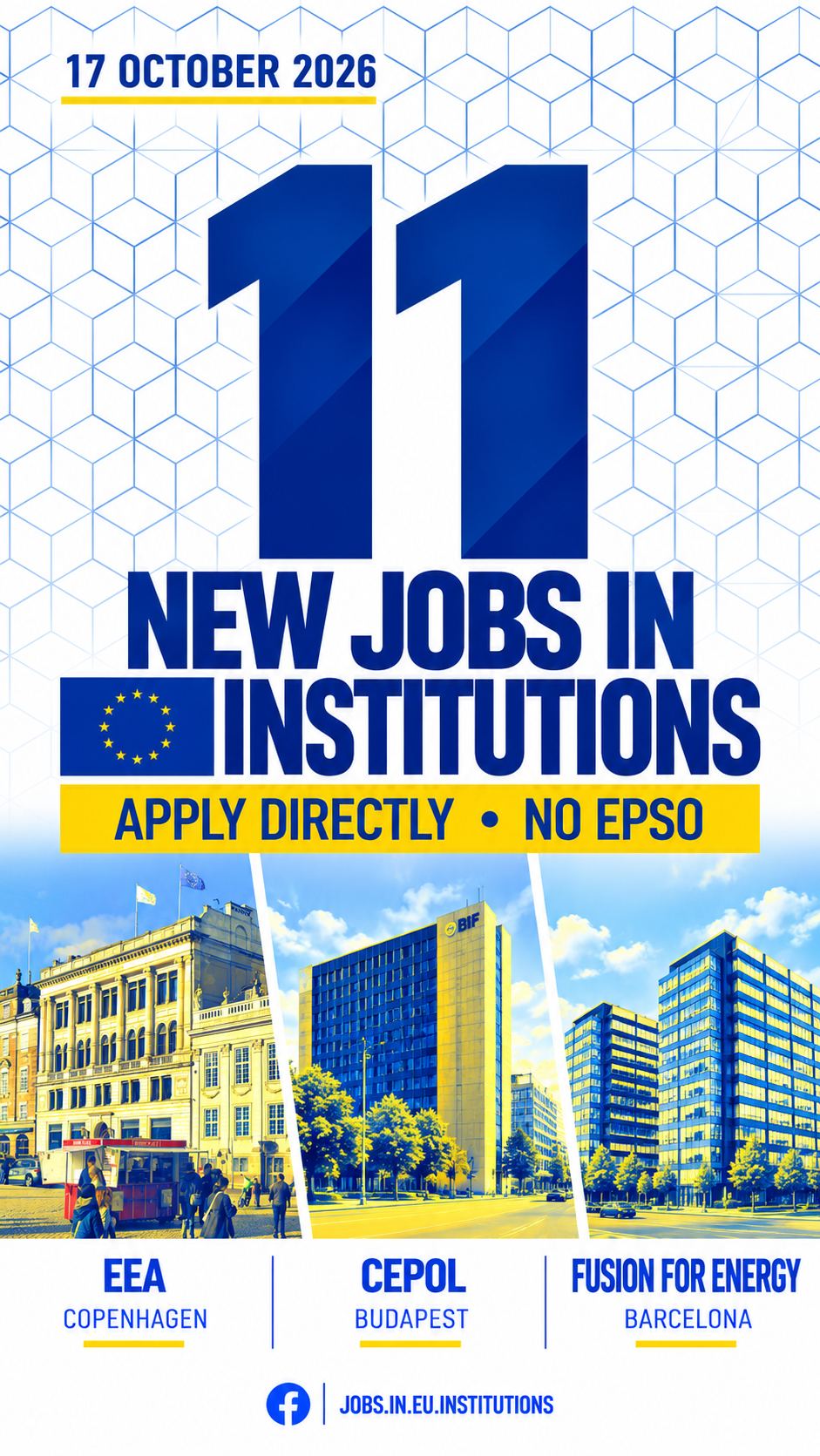11 NEW EU institutions VACANCIES (no epso) 17/10/26