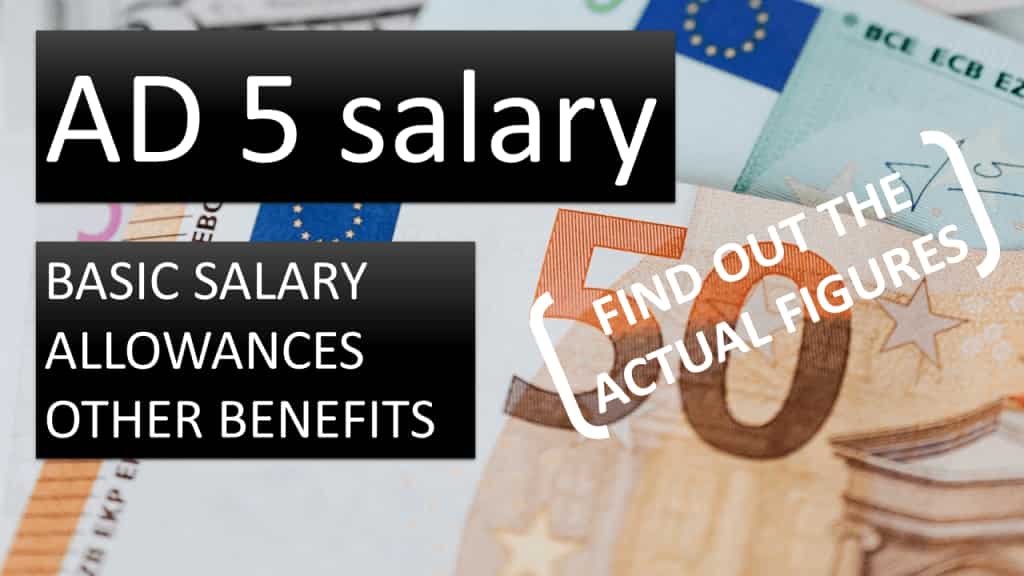 European Commission administrators AD5 salary