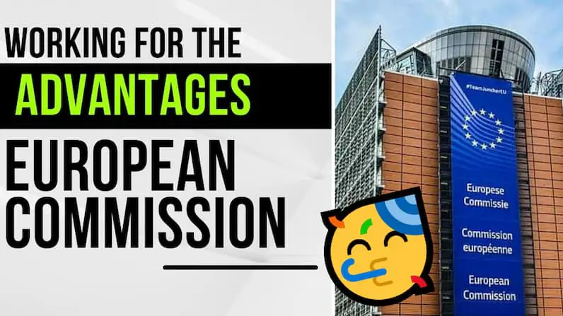 Collage with a picture of the European Commission Berlaymont building in Brussels