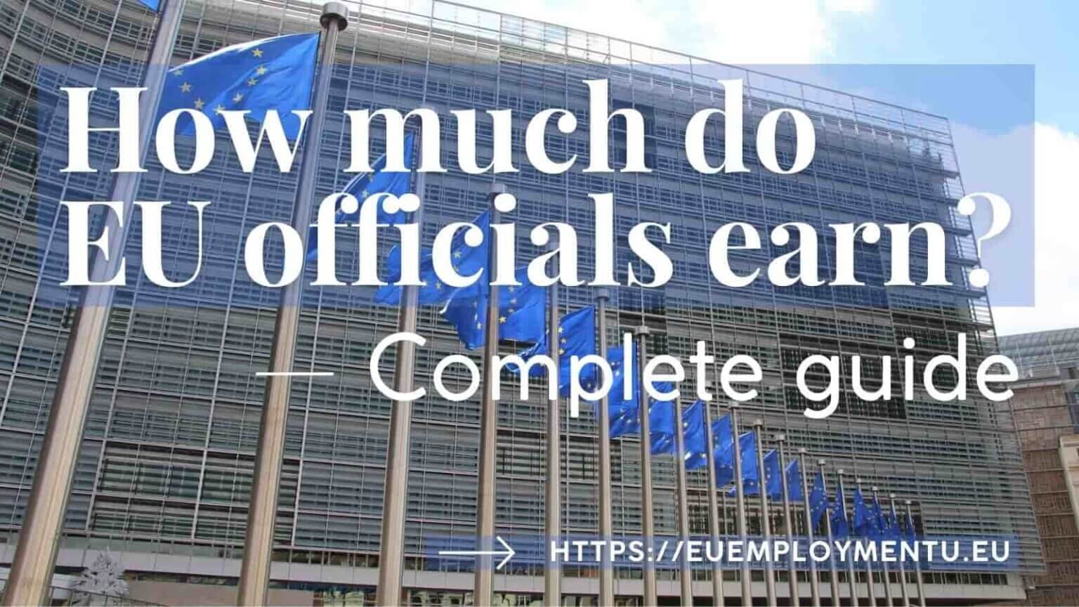 How much do EU officials earn?