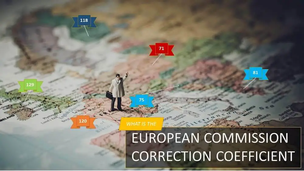 What is the European Commission correction coefficient?