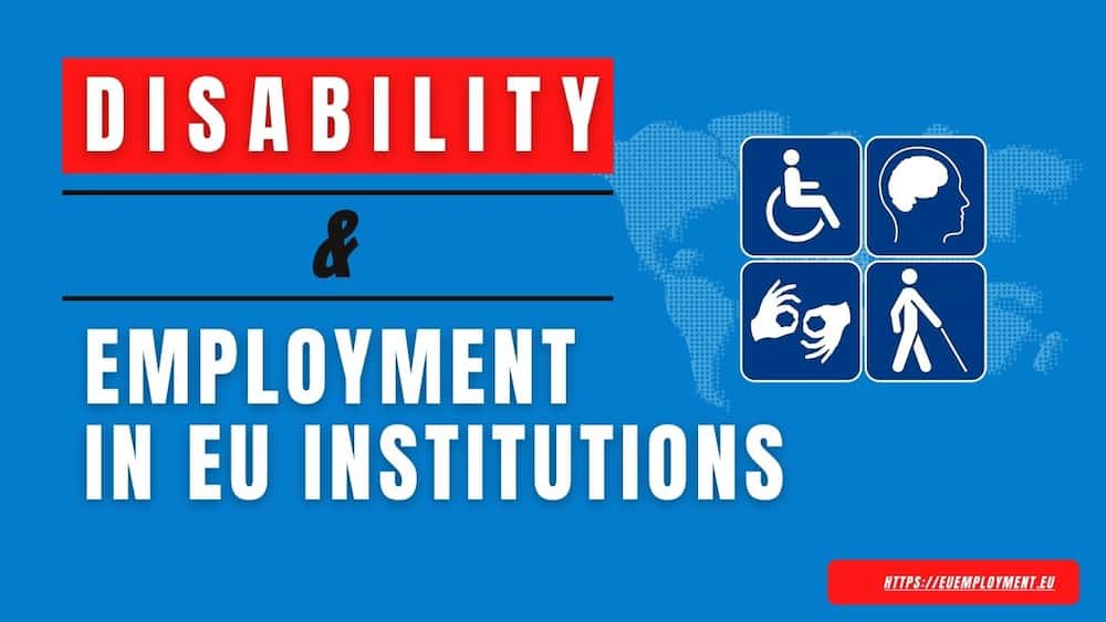 Disability and employment in EU institutions