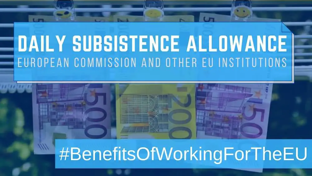 European Commission daily subsistence allowance