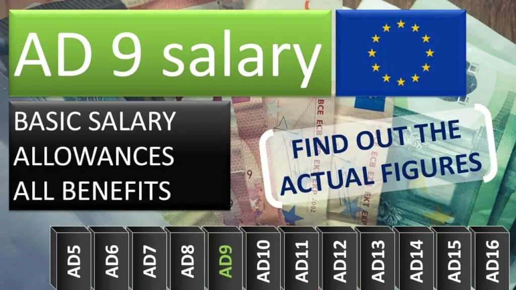 What is the salary of Administrators AD 9?