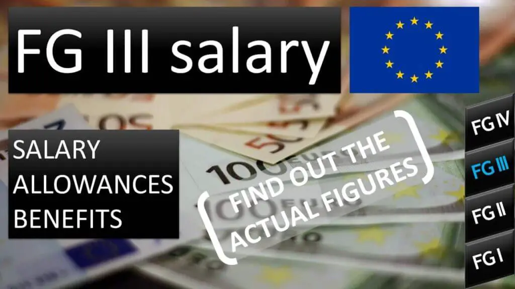 Salary contract agent FGIII European Commission