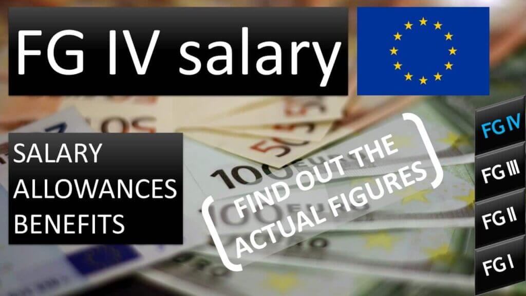 Salary contract agent FGIV European Commission