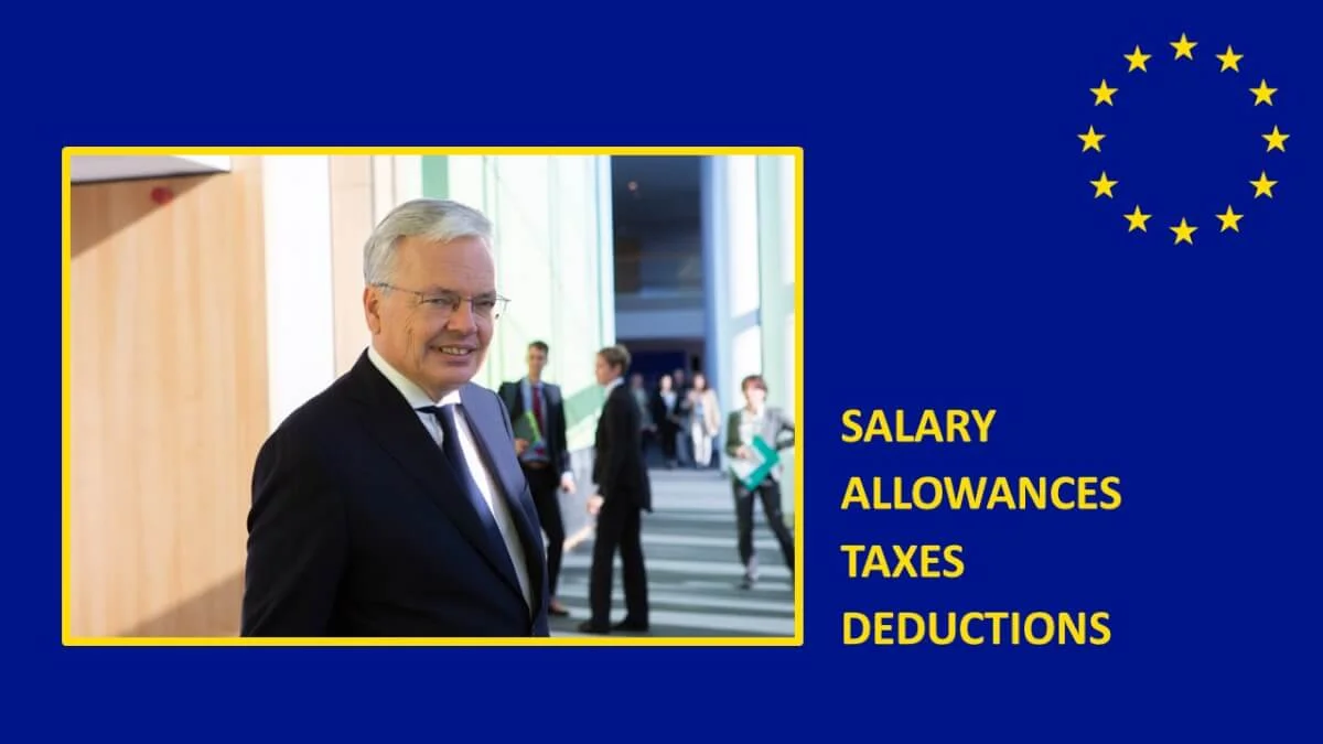 What is the salary of Didier Reynders, European Commission Commissioner?