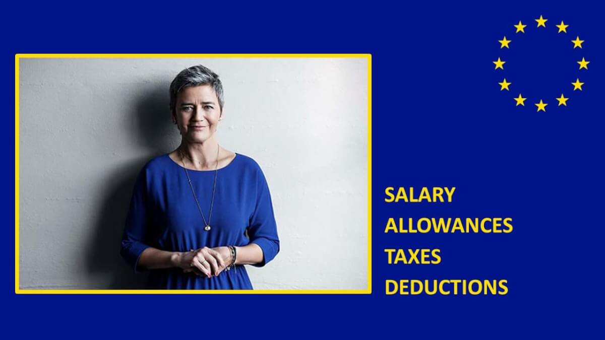 What is the salary of Margrethe Vestager, European Commission Executive Vice President?