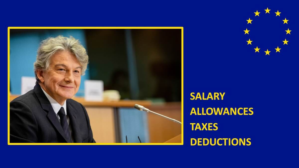 What is the salary of Thierry Breton, European Commission Commissioner?