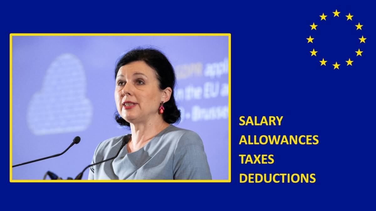 What is the salary of Vera Jourova, European Commission Vice President?
