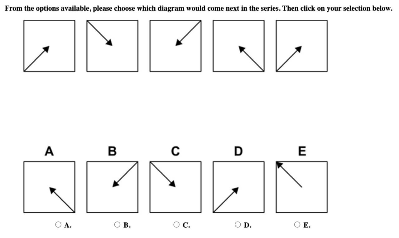 Sample abstract reasoning test