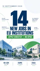 Image to introduce an article about 40 new vacancies in EU institutions