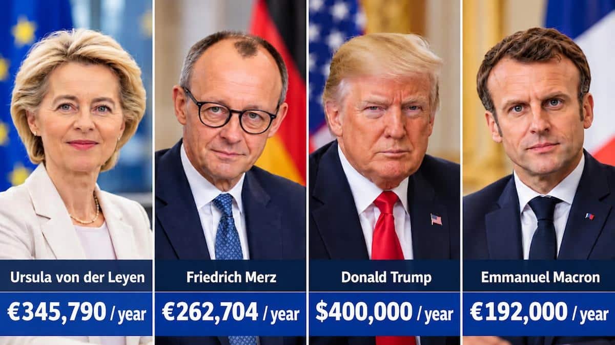 Illustration about the article on the salary of European Commission President Ursula von der Leyen